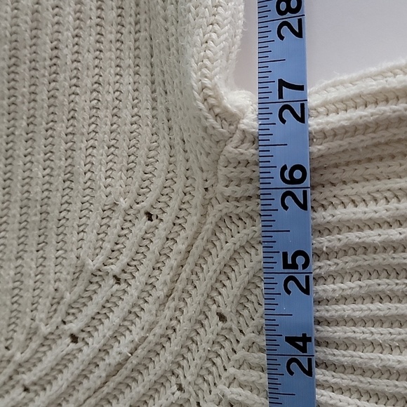 Free Assembly Cardigan Grandpa Sweater Button Down Cream Knit Ribbed XXL - Picture 12 of 14
